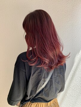 エッジ 下北沢(edge.) 下北沢×ダブルカラー｜艶ボルドーレッド