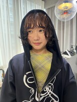 リラス 博多(rilas)&nbsp;大人気ミニボブパーマ　顔まわりレイヤー　パーマスタイル