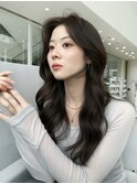 上品くびれ韓国風レイヤーロング
