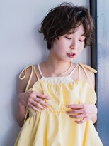 ヘアークラフト(Hair Craft)&nbsp;ショートパーマ×かきあげ前髪【岡山】ゆるふわパーマ