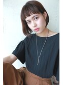 ストレートボブ☆オン眉ワイドバング☆ツヤ☆美髪☆