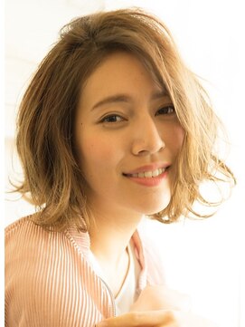 ナオシ トレス 富雄店(nao*c tres) 【奈良/富雄nao*c】大人かわいい小顔☆ナチュラルミディアムボブ