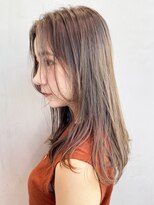 アイティー バイ アルバム 中野店(IT by ALBUM) ブラウンロング_耳かけウェーブパーマフォギーベージュ_ba286223