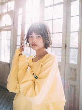 ディバイン ティエドゥール お花茶屋(divine tiedeur) ハネハネひし形ボブ