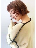 【elto烏丸】小顔前下がり外ハネボブアッシュ無造作大人かわいい