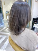 ふんわりミディアムレイヤー　クリアブルージュ　西田大樹
