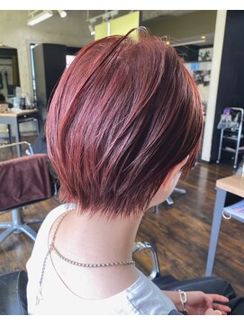 ガルボ ヘアー(garbo hair) #ピンクカラー#ショートヘア#ショート#高知ショート#下村ヘア