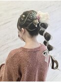 【成人式スタイル】玉ねぎヘアー