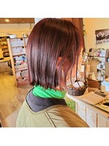 フィラート(filato) パツッと外はねミニボブ＊ブロッサムピンク