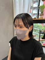 パム 恵比寿(PAM.)&nbsp;ブルーブラック × 外ハネボブ