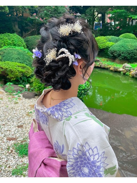 浴衣　ヘアアレンジ