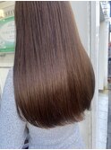 艶ブラウン・アッシュブラウン・艶カラー
