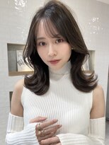 フォンズ(FONS) くびれヘア ナチュラル可愛い韓国ヘア暗めカラー 黒髪　艶カラー