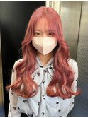 #ふわふわコーラルピンク