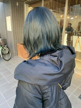 ロウバイレボ 柏(lou by revo) くびれミディ/イヤリングカラー/前髪イメチェンラベンダーカラー