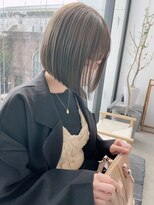 リール 銀座(R'EEL) ぱつっと前下がりボブ×髪質改善/縮毛矯正