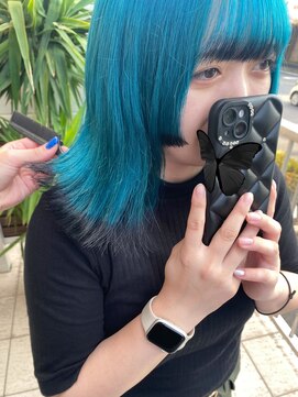 デバイス 東川口(DEVICE) ナチュラル姫カット　裾カラーブラック