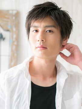 トニーアンドガイメン ホテル京阪仙台店(TONI&GUY MEN) アッシュオリーブ簡単スタイリングな耳だしショートh仙台