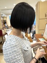 モリオ フロム ロンドン サッポロファクトリー店(morio FROM LONDON)&nbsp;【morio】札幌ボブ　ぱつっと黒髪ナチュラルボブ