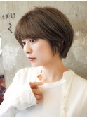 ナチュラルショート/ショートボブ/20代30代40代