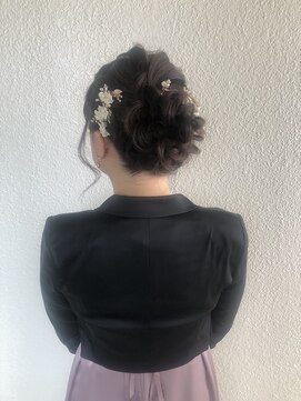 パリスパート2 編み込み 可愛い ヘア フラワー ヘアアレンジ