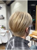 ハイトーン/ベージュカラー/メンズハイトーン