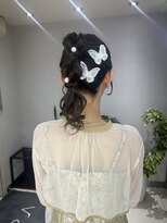 ヴェイン 渋谷(vain)&nbsp;10代20代30代◎ポニーテールモテ髪編みおろし