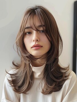 レヴ 草加店(LEV.) イメチェン　外はね　ボブ　美髪　ワイドバング　ブルーブラック