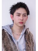 メンズ束感ベリーショートピンパーマスパイカーショート
