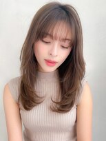 アグノス 青山(Agnos)&nbsp;レイヤーカット暗めカラーフェイスフレーミングデザインカラー