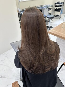 シェノン 武庫之荘(CHAINON) レイヤーカット/ブラウンベージュカラー