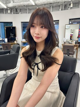 ハピネス 梅田茶屋町店(HAPPINESS) 韓国ヘア/レイヤーカット/髪質改善/顔周り/ブリーチなしベージュ