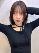 ポーチバイハニー オモテサンドウ(PORCH by HONEY omotesando)&nbsp;バタフライカット/フェイスレイヤーボブ/チャコールグレー3