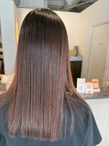 ギネス(Giness)&nbsp;ハイライトカラーブラウンシルキーロング