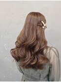 リッジ巻きのハーフツイン