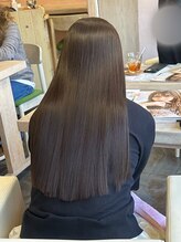 エン 仙台(en) 当店自慢の髪質改善ストレートと透明感のあるグレージュカラー