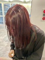ケンジ 横浜(KENJE)&nbsp;暖色カラー/赤髪/ブリーチなしカラー/艶髪