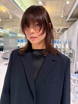 ダブ アオヤマ(DaB AOYAMA)&nbsp;顔まわりレイヤーカット顔まわりカットカーテンバングニュアンス