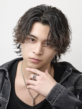 アイトーキョープラスシー 横浜(AI TOKYO+Sea) 横浜サーフカール/センターパート/波巻きパーマ