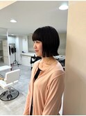 別府ショートボブ顔周りレイヤーカット髪質改善カラー
