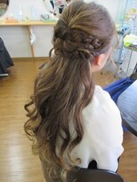 美容室 ブークル(BOUCLE)&nbsp;ハーフアップ