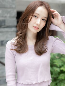 ローマ ギンザ(ROMA Ginza) 【ROMA銀座】柔肌ラベージュ/大人可愛い/小顔レイヤーロング