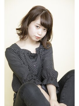 ルルディ バイ アフロディーテ銀座(luludi by APHRODITE) 黒髪/グレーベージュ/レイヤーロング/前髪パーマ/銀座