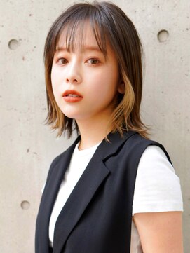 ラフィスヘアー ノア 上新庄店(La fith hair noa) 【La fith】イヤリングカラー×くびれミディ