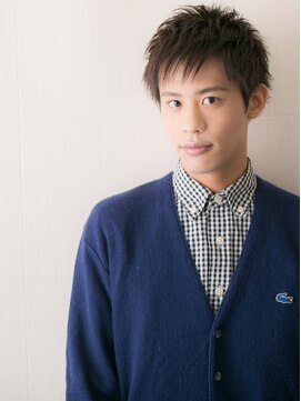 メンズヘア ビーセカンド 草加店(MENS HAIR B-2) 透明感オリーブベージュナチュラルショートO草加10代20代