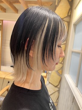 エイト新宿店(EIGHT shinjuku) ショートウルフ×インナーホワイト