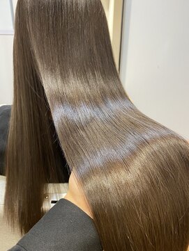 アニュー 北浦和店(ANEW) 《髪質改善》髪質改善ストレート×透明感カラー