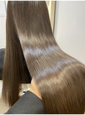 《髪質改善》髪質改善ストレート×透明感カラー