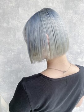 シード 成増 下赤塚店(ced.) ブルーシルバー　ダブルカラー　ミニボブ