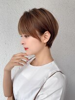 ワイドバングイメチェン美髪外ハネボブ+レイヤーカット韓国/池袋